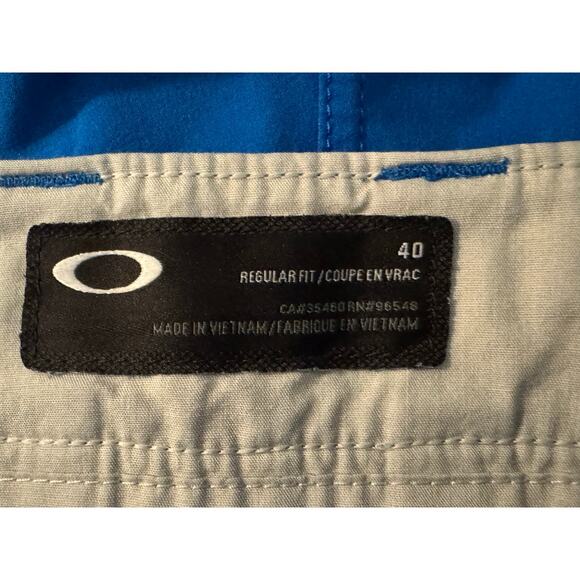 Oakley Men's Size 40 Blue Dri-Fit Shorts Regular Fit Athletic 11" Inseam Skater - Picture 2 of 5